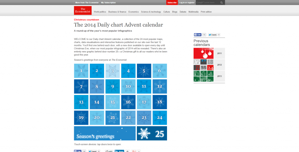 Economist - Christmas countdown