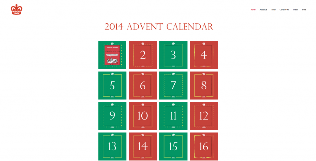Modern Toss Advent Calendar