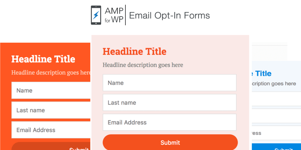 AMP For WP: Email Opt-In Forms