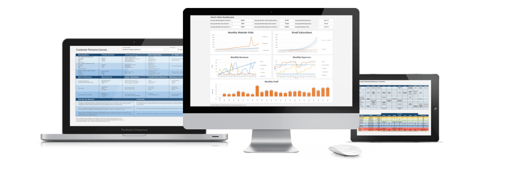 Business Strategy Dashboard Screenshots