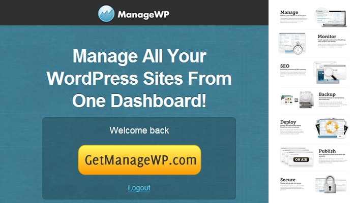 Get ManageWP - Manage All Your WordPress Sites From One Dashboard