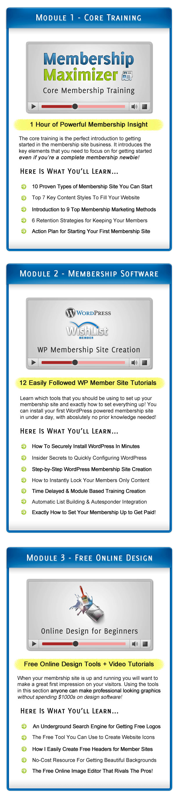 Membership Maximizer Modules